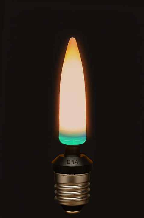 The Inspired Lightbulb - "Nonmoving" LED Bulb - Box of 2