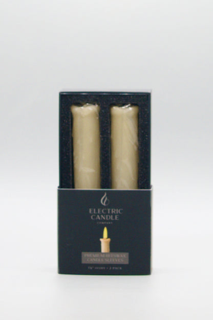 Premium Beeswax Candle Sleeves - Box of 2