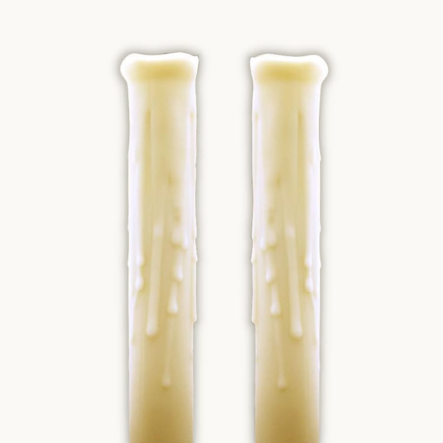 Premium Silicone Candle Sleeves - 2 Pack - Ivory - Bulb 