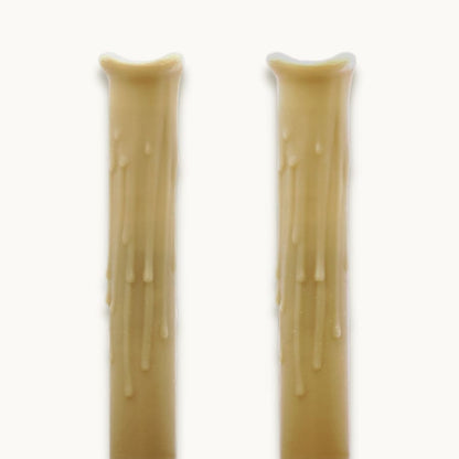 Premium Silicone Candle Sleeves - 2 Pack - Wheat - Bulb 